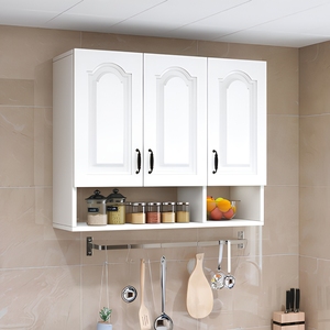Buffet mural moderne en bois écologique, facile à assembler, pour chambre, salle à manger, cuisine, avec rangement de 1 pied - Product Image 1