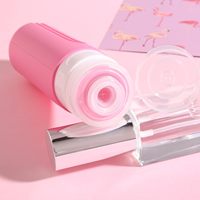 Flacon de toilette de voyage de 100 ml, ensemble de flacons de voyage anti-fuite approuvé par la TSA, ensemble de 5 flacons de toilette de voyage en silicone