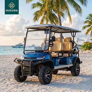 Carro de Golf Eléctrico de 6 Plazas con Batería de Litio de 72V de Calidad Premium, Versión para Carretera, Suspensión Independiente, Asientos de Lujo, Vehículo de Transporte para Resorts - Product Image 1