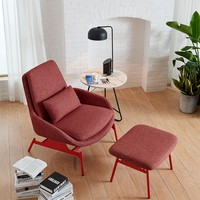 Chaise inclinable moderne en tissu de loisirs Chaise longue de salon