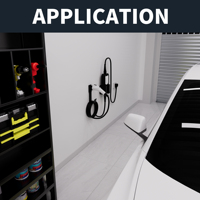 Kit de fixation murale pour câble de chargeur de voiture électrique, support de câble de chargeur de voiture électrique, boîte de station de charge de voiture électrique, compatible avec les chargeurs portables, état neuf