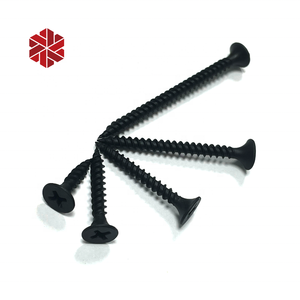 Vis pour <span class=keywords><strong>cloison</strong></span> sèche phosphatée à tête de clairon noir #6x2 en filetage fin pointe pointue bois mur sec vis pour panneau de gypse 1000 pièces dans la boîte - Product Image 6