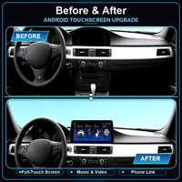 Écran tactile LCD 12,3 pouces, système Android, CarPlay/HiCar/Android Auto sans fil, support de tableau de bord portable USB pour BMW, 1 an