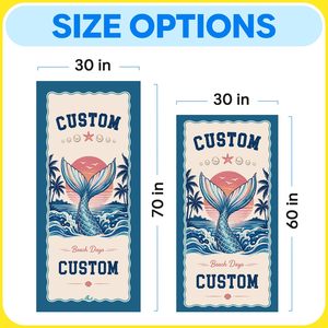 <span class=keywords><strong>Serviette</strong></span> de plage <span class=keywords><strong>personnalisée</strong></span> en microfibre avec nom, sans sable, séchage rapide, pour piscine et voyage, couverture légère, imprimée pour l'été et les vacances à la piscine - Product Image 3