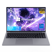 Ordinateur portable professionnel de haute qualité, neuf, 16,1 pouces, Intel I7-1060NG7 Quad Core, Windows 11, 16:10, 512 Go SSD, 16 Go DDR4, 1920x1200 IPS