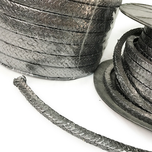 L'usine fournit directement une corde d'emballage de presse-étoupe extensible en fibre de verre coton Graphite bande d'étanchéité huile TC minerai flottant TB Style caoutchouc - Product Image 2