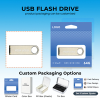 Flashdisk USB Logo Kustom Baru 2026 16GB 32GB 64GB Tahan Air Logam USB 2.0 Pen Drive Hadiah Promosi Bisnis Grosir Garansi 2 Tahun