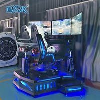 Máquina de Simulador de Carreras de Realidad Virtual 9D EPARK, Juego de Carreras de Tres Pantallas y Tres Ejes