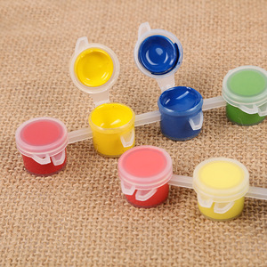 Mini maceta de tira de 3ml para niños, <span class=keywords><strong>pintura</strong></span> acrílica de color, secado rápido, pinturas acrílicas solubles en <span class=keywords><strong>agua</strong></span>, no tóxicas, barata, venta <span class=keywords><strong>al</strong></span> por mayor - Product Image 5