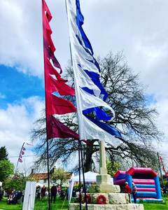 <span class=keywords><strong>ซื้อ</strong></span>ธงเทศกาลแบบด้านเดียว พิมพ์ดิจิทัล ธงเทศกาลกันน้ำ - Product Image 2