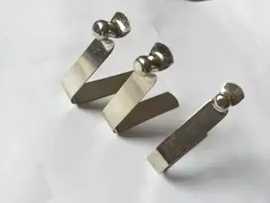 스테인레스 스틸 V 모양 플랫 솔리드 스냅 더블 버튼 스프링 클립 튜브 잠금 푸시 핀