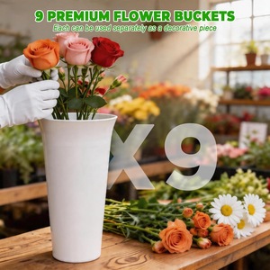 Chariot de présentation de fleurs sur roulettes, support de présentation de fleurs pour jardin, balcon, décoration de mariage, fleuriste - Product Image 4