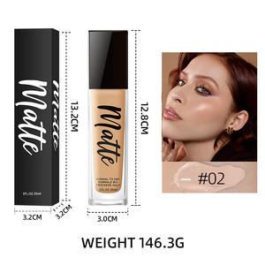 Sin logotipo, aceptamos maquillaje de cobertura completa personalizado, botella de base <span class=keywords><strong>Phoera</strong></span>, 6 colores, base líquida impermeable y mate - Product Image 6