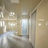 Maison conteneur extensible facile à installer 20ft 40ft, 2 chambres, préfabriquée, modulaire, pour bureau, café, usine avec terrasse