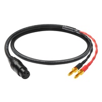Câble Haut-parleur Audio HiFi Audiophile-Grade Double Tête Banane XLR Cannon Cuivre Pur PVC pour Amplificateur de Scène 4K Connexion