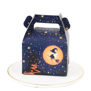 Nueva caja portátil de estilo europeo para pastel con temática de Halloween, caja de papel de embalaje para hornear - Product Image 2
