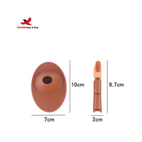 Kit d'entraînement pour ongles FENGFLY, main articulée amovible en plastique ABS, flexible et réaliste, couleur marron, 10x7cm