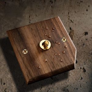 Phổ Retro <span class=keywords><strong>Antique</strong></span> chuyển đổi ánh sáng EU FR UK tiêu chuẩn 220V cổ điển rắn gỗ chuyển đổi ánh sáng thiết bị chuyển mạch và USB Ổ cắm điện - Product Image 2