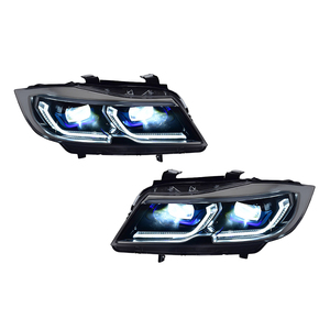Para <span class=keywords><strong>BMW</strong></span> Serie 3 E90 <span class=keywords><strong>320i</strong></span> 325i 330i 2005-2012, Estilo G20, Marco Láser Azul, Lente de Proyector Bi-LED Doble, Conjunto de Faros Delanteros Mejorados - Product Image 1