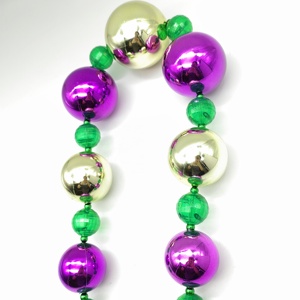 Hot Selling LED Light up Jumbo <strong>Bead</strong> Necklace Jumbo Shine Bright <strong>Mardi</strong> <strong>Gras</strong> <strong>Beads</strong> for Back to School New Arrival Factory Price - Product Image 5