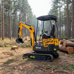 Escavatore Mini Hightop da 1,8 Tonnellate, Macchina per Scavi con Braccio Orientabile e Tettuccio - Product Image 1