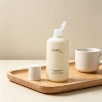 Flacon de toner en verre de luxe, emballage cosmétique pour produits de soin du visage, emballage cosmétique rechargeable