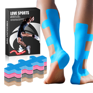 Bande de Kinésiologie Prédécoupée Personnalisable en Boîte, Hypoallergénique et Imperméable pour Soutien et Protection du Talon, Ruban Adhésif Sportif Personnalisé - Product Image 1