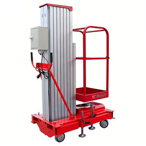 Pengangkat tiang elektrik aluminium Aloi, angkat beban stabilitas tinggi dengan kapasitas 150KG untuk pengangkat bahan lokasi konstruksi - Product Image 5