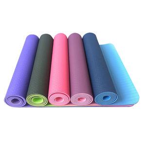 Estera de Yoga de alta calidad de 6mm de espesor TPE estera de yoga logotipo personalizado antideslizante y venta al por mayor de fábrica - Product Image 4