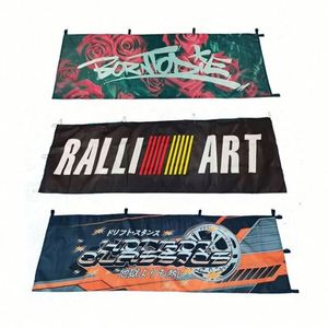 ธงโนโบริโพลีเอสเตอร์แบบสองด้าน พิมพ์ลายโฆษณาตามสั่ง ปี 2024 ขนาด 180x60 ซม. พร้อมเสาไฟเบอร์กลาส สำหรับใช้งานภายนอก/ภายในอาคาร - Product Image 5