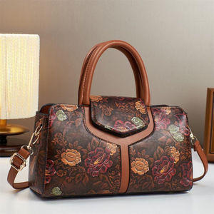 Bolso de Mano An Ru Shi, Tamaño Mediano, Diseño Floral Estampado, Uso Diario, Verano 2025 - Product Image 3
