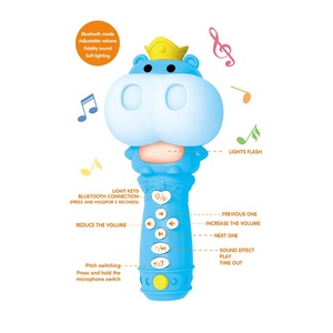 Jouets multifonctions pour bébés Microphone de dessin animé Éducation des enfants Éducation précoce Histoire Microphone <span class=keywords><strong>Chanter</strong></span> des chansons Musique légère - Product Image 4
