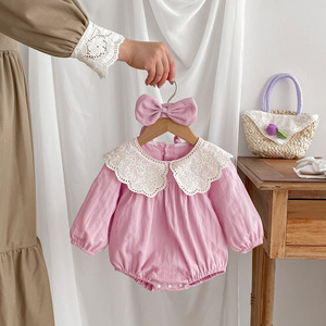 Nueva ropa de bebé niña <span class=keywords><strong>hermanas</strong></span> dulce vestido ropa de bebé mameluco de manga larga para niñas - Product Image 3