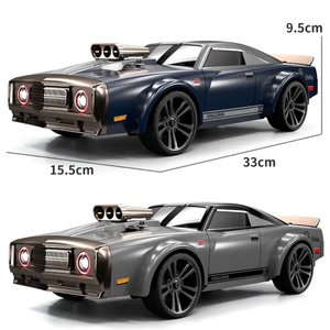 16303 1/16 Scale 2.4G 4WD 35KM/H High Speed 4-Channel RC Drift Racing Car with LED Light Indoor-Outdoor Charger USB <b>Cable</b> - Product Image 6