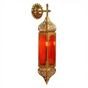 Lustre Rétro en Fer Doré d'Asie du Sud-Est, Style Arabe du Xinjiang, pour <span class=keywords><strong>Restaurant</strong></span>, Club, Bar, Comptoir, Éclairage Décoratif Marocain et Thaïlandais - Product Image 1