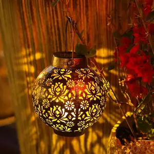 摩洛哥太阳能灯笼悬挂太阳能灯户外led灯花园