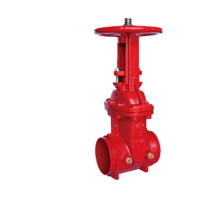 Válvula de Compuerta Genuina y Duradera de 2-12 Pulgadas, Válvula de Compuerta de Cuña Resiliente OS&Y, Válvula de Acero Fundido Dúctil con Extremo Ranurado - Product Image 1