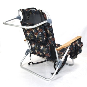 Aluminum Beach Chair Custom Portable Foldable Outdoor Furniture with <b>Backpack</b> Eco-Friendly for Park & School Use - Product Image 5