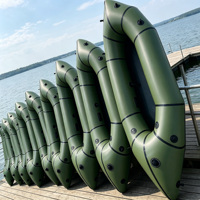 Packraft gonflable léger et durable en TPU, kayak portable, bateau pliable, pêche en plein air, rafting, aventure, 1 personne
