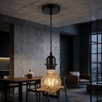 Kit de suspension industrielle vintage réglable avec cordon, support de câble et douille E27, luminaire suspendu pour plafond, support de lampe E27