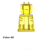 Figuras de Bloques de Construcción Mini de Color Sólido, Múltiples Colores, MOC, Accesorios para Personajes DIY, Juguete Educativo para Niños