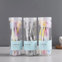 Brosse à dents et nettoyeur de langue tout-en-un Soins dentaires polyvalents avec conception de nettoyage de langue intégrée et poils ultra-doux
