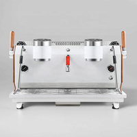 Machine à expresso commerciale 12L, machine à café électrique semi-automatique à double groupe