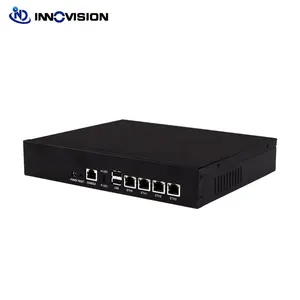 Mini 1U Soft Router Gigabit Ethernet 4ไฟร์วอลล์ Server J1900โปรเซสเซอร์