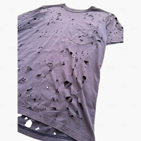 T-shirt décontracté et ample pour homme, style sport, tendance, délavé et vieilli, qualité supérieure, vente en gros OEM