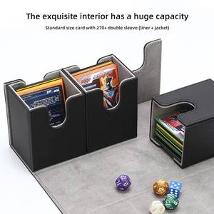 3-Trong-1 Yugioh Sàn Giao Dịch Trường Hợp 240 + Thẻ Lưu Trữ Nhựa Da Acrylic Thiết Kế Cổ Điển Hình Vuông Hộp Lưu Trữ Tiêm - Product Image 3