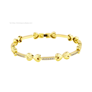 Tobillera Unisex Europea y Americana de 2MM con Cadena de Tenis, Incrustaciones de Cobre y Zirconia, Cierre de Caja, Diseño de Corazón, Tendencia de Verano, Venta al por Mayor - Product Image 5