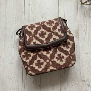Bolso de Mano Boho Geométrico Hecho a Mano con Estampado de Bloques y Cierre de Cremallera, Ecológico, Vintage, para Mujer - Product Image 4