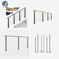 Système de sécurité pour balustrade de balcon et escalier en acier inoxydable au design moderne XYF METAL