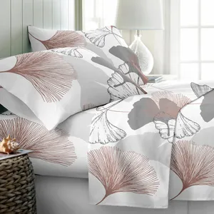 Best Price Bedsheets Wholesale Printed Bed Sheet Set Skin-Friendly Bedding Set
